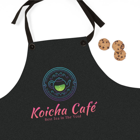 Koicha Café Apron — Custom Cafe Logo Barista Kitchen Apron