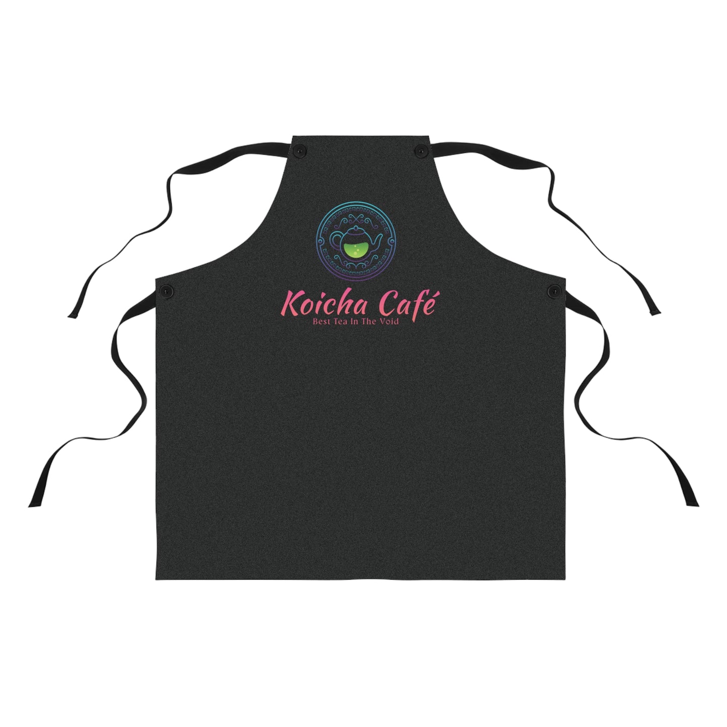 Koicha Café Apron — Custom Cafe Logo Barista Kitchen Apron