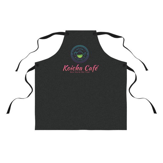 Koicha Café Apron — Custom Cafe Logo Barista Kitchen Apron